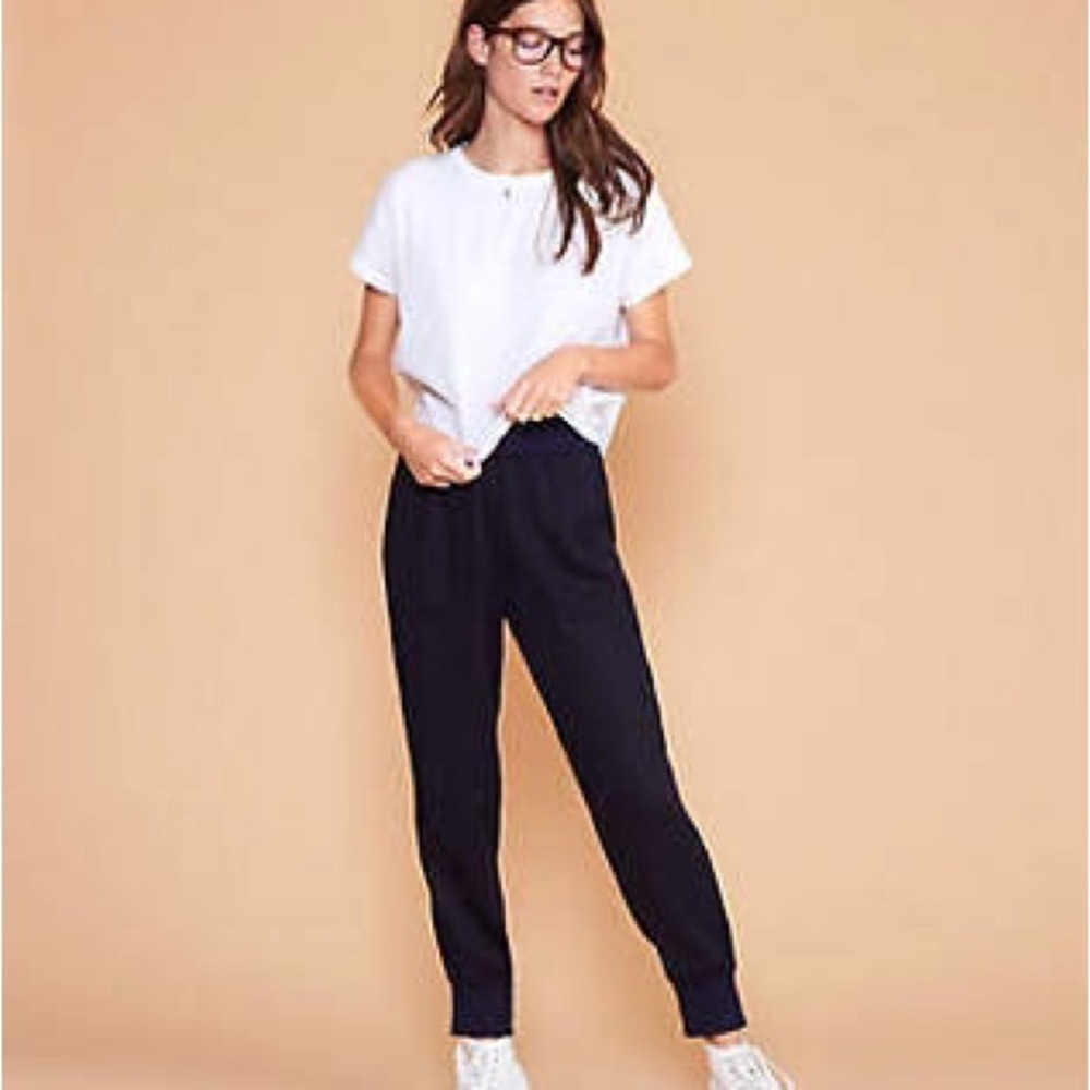 Lou & Grey Navy Twill Joggers